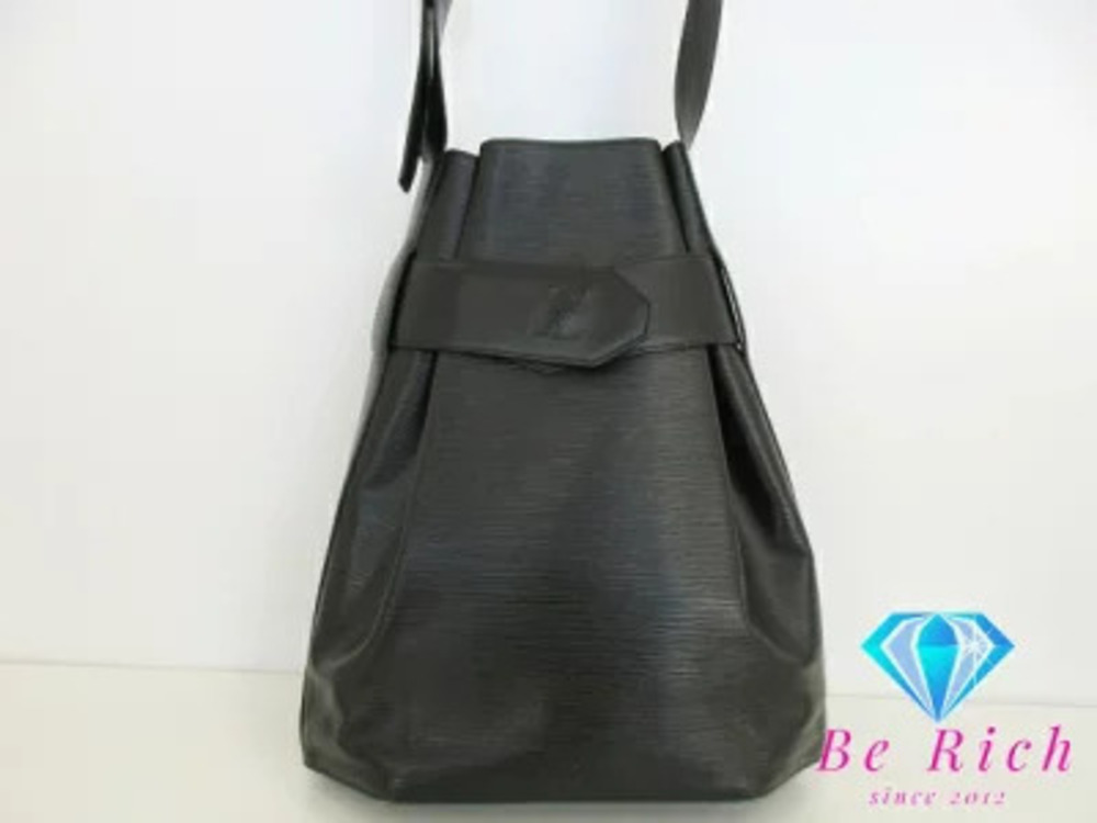 Louis Vuitton Shoulder Bag Epi Sac Depaule Noir Black Leather LV Drawstring